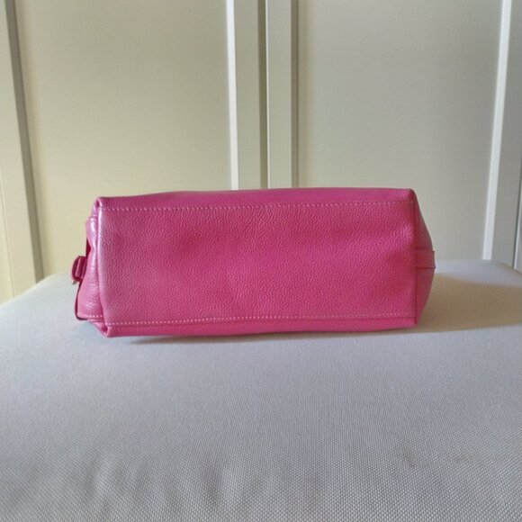 Longchamp Pink Pebbled Leather Hobo Bag  EUC - Picture 5 of 13